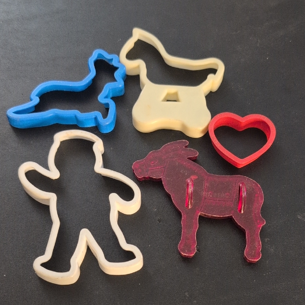 Vintage Cookie Cutter Lot Of 5